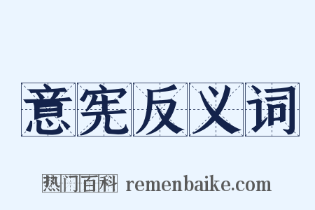 意宪反义词是什么意思的图片